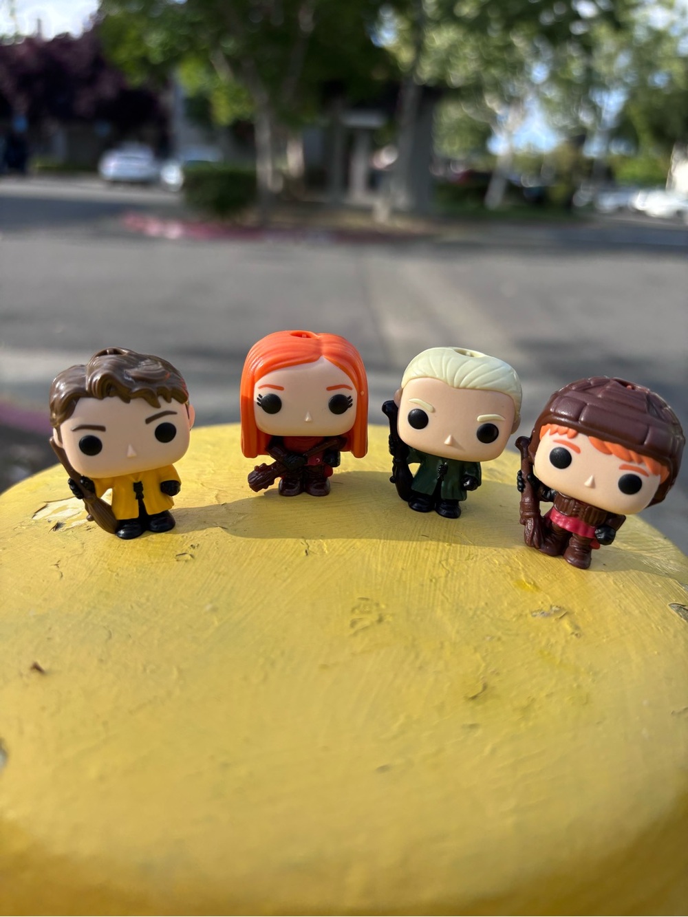 Funko Mystery Minis Harry Potter Lot 4 Quidditch Ron Ginny Draco Cedric Figures
